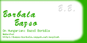 borbala bazso business card